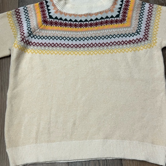 Cupshe Sweaters - NWOT Fair aisle style CUPSHE super soft Cream multicolor sweater. Medium